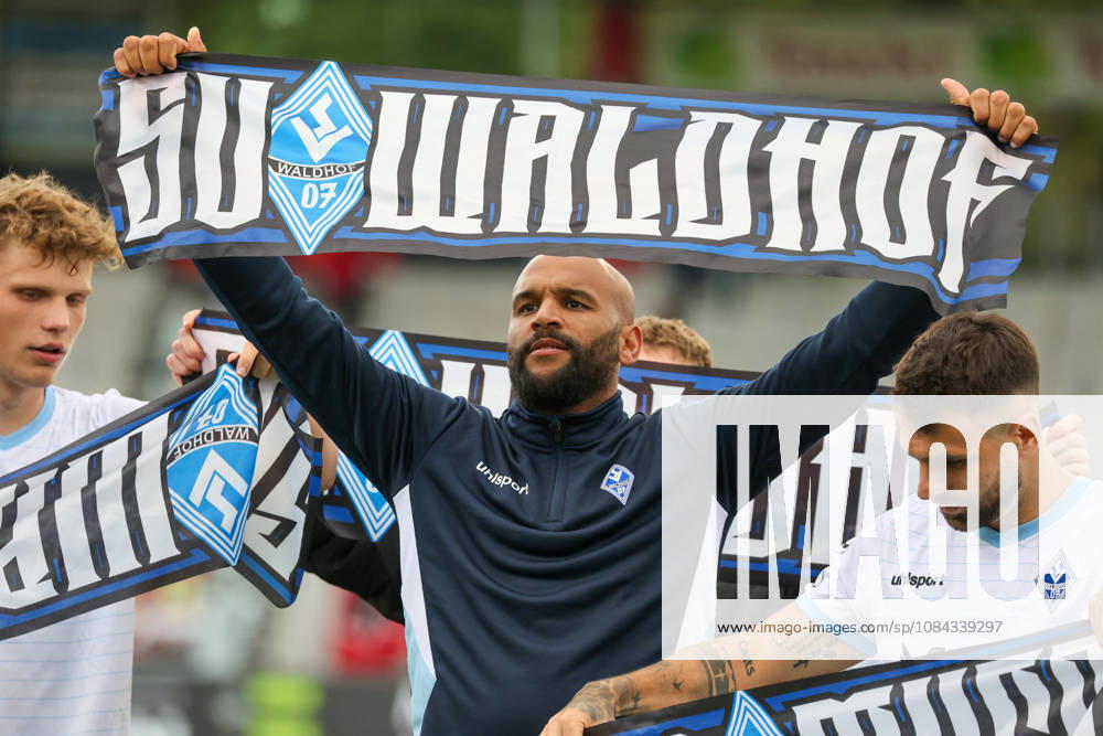 Terrence Boyd (SV Waldhof Mannheim, 13), Tor und Torjubel, Gestik, Freude, Emotionen nach dem Spiel Fussball: 3. Liga, 8. Spieltag, SG Sonnenhof Großaspach vs. SV Waldhof Mannheim am 10.10.2026 in Aspach-Großaspach (WIRmachenDRUCK Arena), Deutschland Aspach-Großaspach WIRmachenDRUCK Arena Deutschland