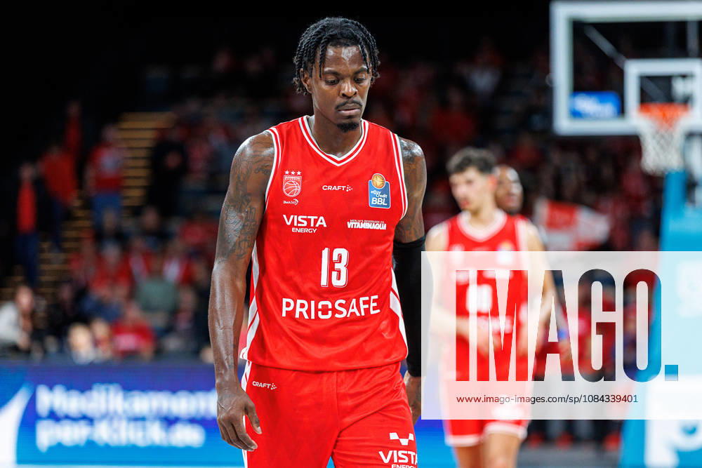 Trevon Scott (BMA365 Bamberg Baskets, 13), Einzelbild, Einzelfoto, Portrait, Portraet, enttaeuscht, Enttaeuschung, negative Emotionen, negative Emotion, BMA365 Bamberg Baskets vs. Syntainics MBC, Basketball, easyCredit BBL, 5. Spieltag, 10.10.2026 BMA365 Bamberg Baskets vs. Syntainics MBC, Basketball, easyCredit BBL, 5. Spieltag, 10.10.2026 Bamberg