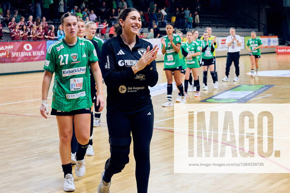 Fuechse Berlin jubeln ueber Unentschieden, GER, 2. Handball - Bundesliga Frauen, Fuechse Berlin vs. SG Nuertingen-Zizishausen, Saison 2026 27, 5. Spieltag, 10.10.2026 GER, 2. Handball - Bundesliga Frauen, Fuechse Berlin vs. SG Nuertingen-Zizishausen, Saison 2026 27, 5. Spieltag, 10.10.2026 Berlin