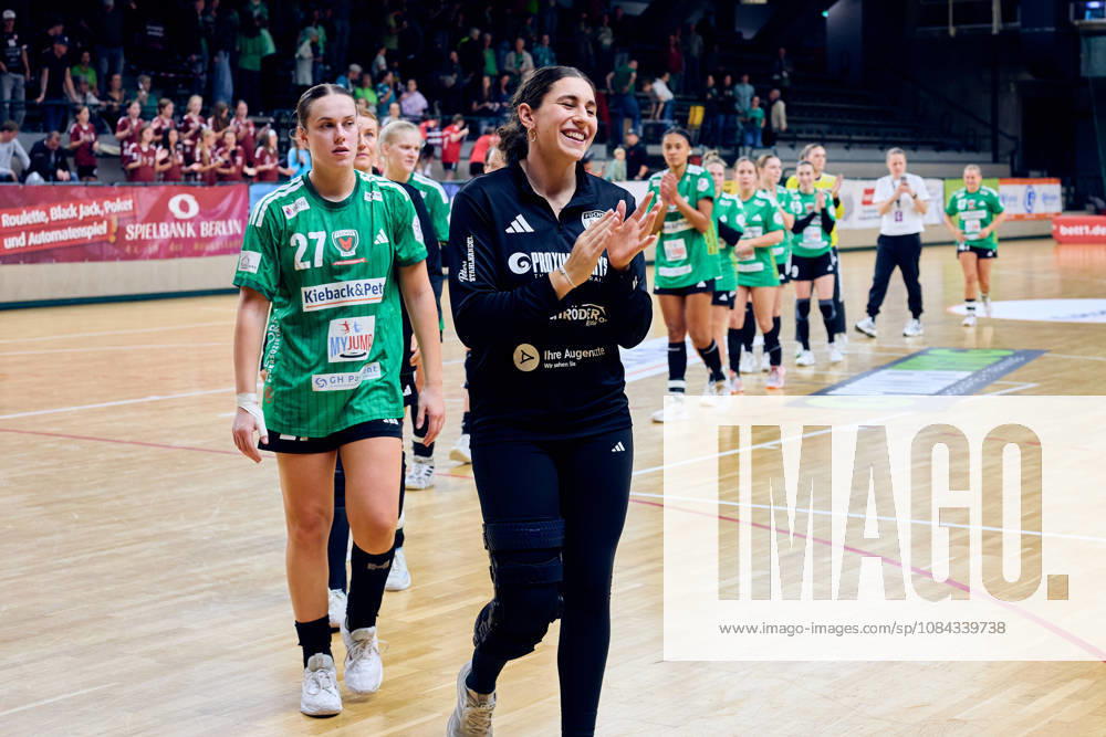 Fuechse Berlin jubeln ueber Unentschieden, GER, 2. Handball - Bundesliga Frauen, Fuechse Berlin vs. SG Nuertingen-Zizishausen, Saison 2026 27, 5. Spieltag, 10.10.2026 GER, 2. Handball - Bundesliga Frauen, Fuechse Berlin vs. SG Nuertingen-Zizishausen, Saison 2026 27, 5. Spieltag, 10.10.2026 Berlin