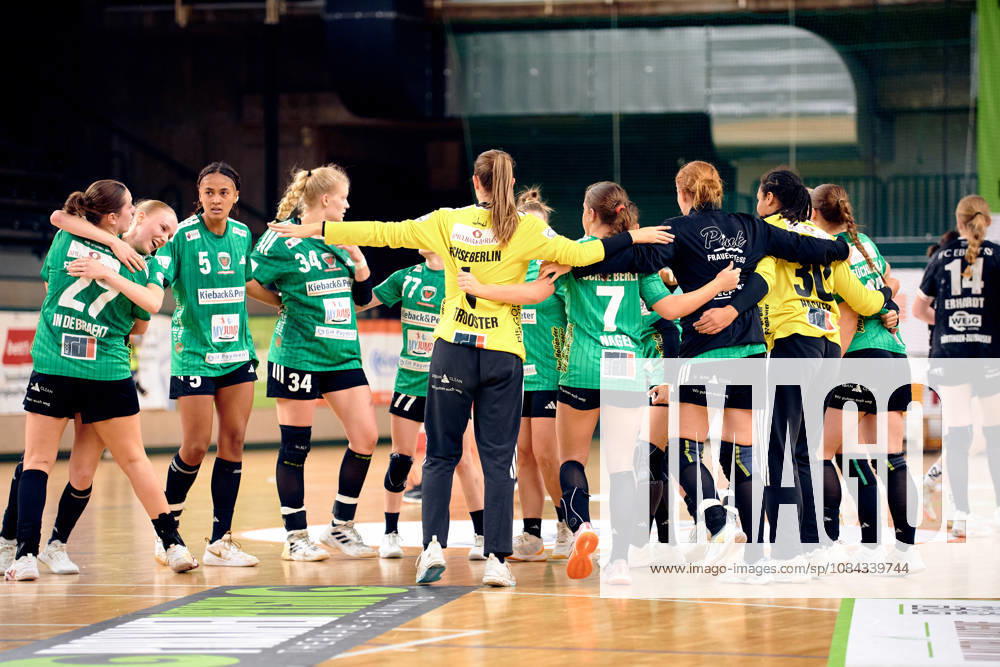 Fuechse Berlin jubeln ueber Unentschieden, GER, 2. Handball - Bundesliga Frauen, Fuechse Berlin vs. SG Nuertingen-Zizishausen, Saison 2026 27, 5. Spieltag, 10.10.2026 GER, 2. Handball - Bundesliga Frauen, Fuechse Berlin vs. SG Nuertingen-Zizishausen, Saison 2026 27, 5. Spieltag, 10.10.2026 Berlin