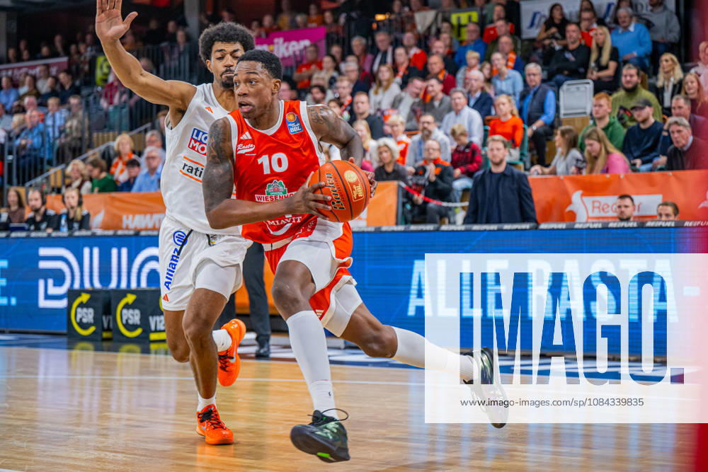 1. Basketball Bundesliga, easyCredit BBL, Saison 2026 2027, Herren, Hauptrunde, 5. Spieltag, 10.10.2026, RASTA Vechta - ratiopharm ulm Justin Edler-Davis ( 10 - RASTA Vechta) in Aktion Vechta RASTA Dome Niedersachsen Deutschland