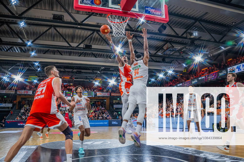 1. Basketball Bundesliga, easyCredit BBL, Saison 2026 2027, Herren, Hauptrunde, 5. Spieltag, 10.10.2026, RASTA Vechta - ratiopharm ulm Armaan Franklin ( 4 - RASTA Vechta) ko Vechta RASTA Dome Niedersachsen Deutschland