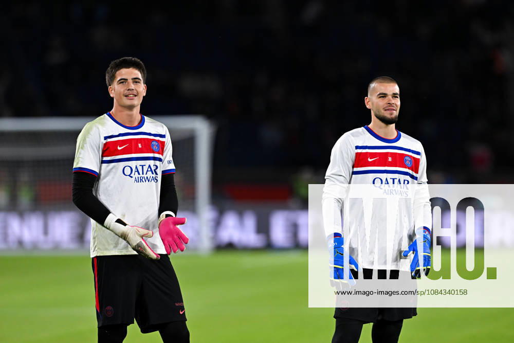 Paris Saint-Germain v Le Mans FC - Ligue 1 McDonald s 2026 2027 Lucas CHEVALIER of Paris Saint-Germain and Alessandro LONGONI of Paris Saint-Germain during Ligue 1 McDonald s match between Paris and Le Mans at Parc des Princes on October 10, 2026 in Paris, France. Paris France