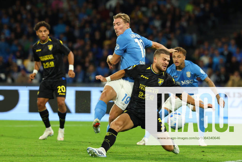 Napolis Rasmus Hojlund during the Serie A soccer match between Napoli and Frosinone at the Diego Armando Maradona Stadium in Naples, southern italy - Sunday , October 10, 2026. - Soccer .