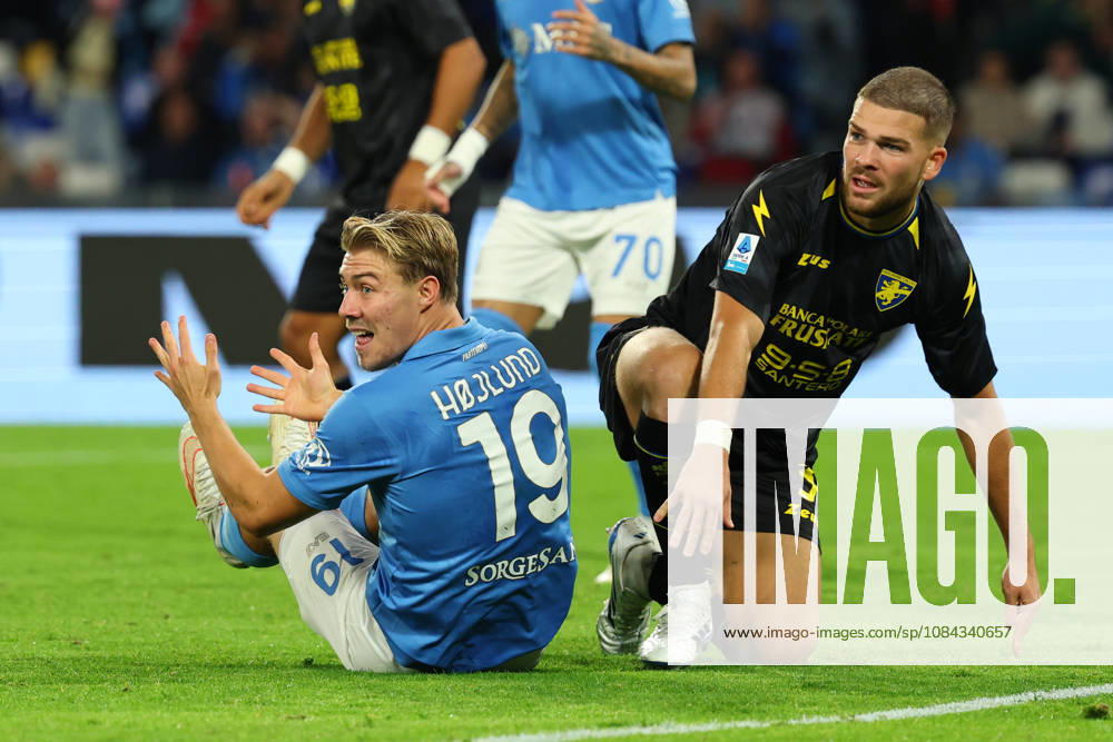 Napolis Rasmus Hojlund during the Serie A soccer match between Napoli and Frosinone at the Diego Armando Maradona Stadium in Naples, southern italy - Sunday , October 10, 2026. - Soccer .