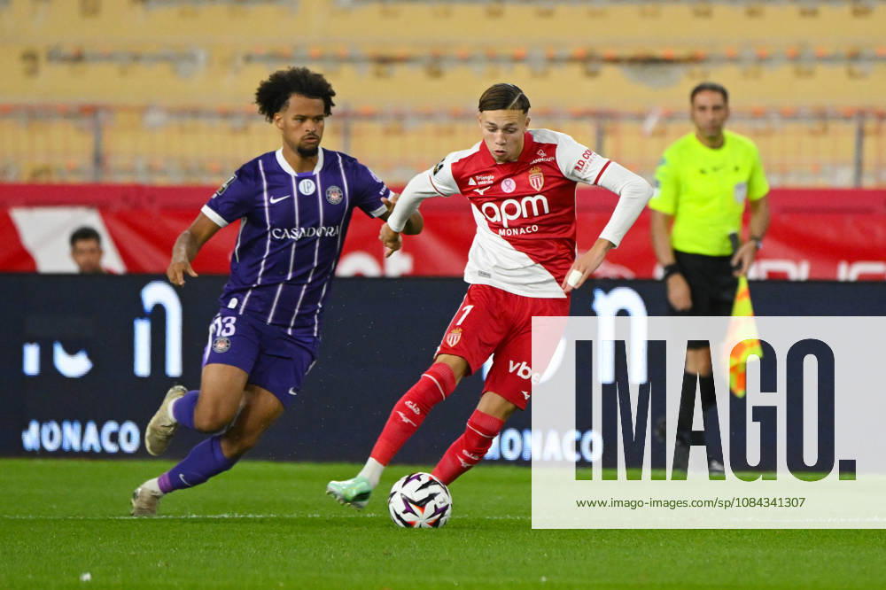 Mathys Detourbet (ASM) - Ligue 1 McDonald s match between AS Monaoc and Toulouse Football Club on October 10, 2026 at the Louis II Stadium in Monaco.