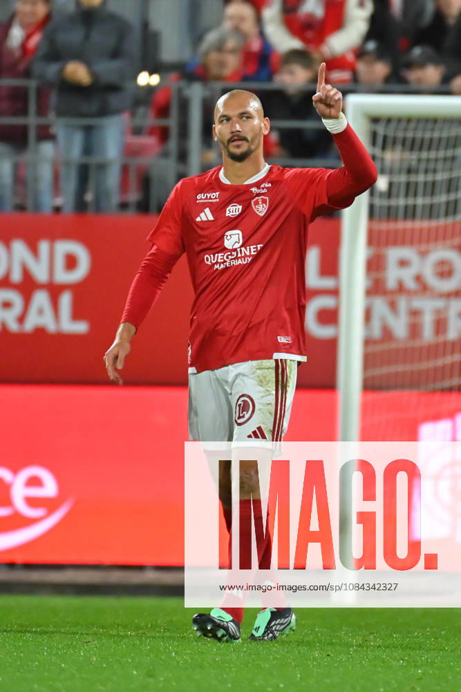 Stade Brestois 29 v Angers SCO - Ligue 1 McDonald s 2026 2027 Ludovic AJORQUE of Brest celebrate after scores during Ligue 1 McDonald s match between Brest and Angers at Stade Francis-Le Ble on October 10, 2026 in Brest, France. Brest France