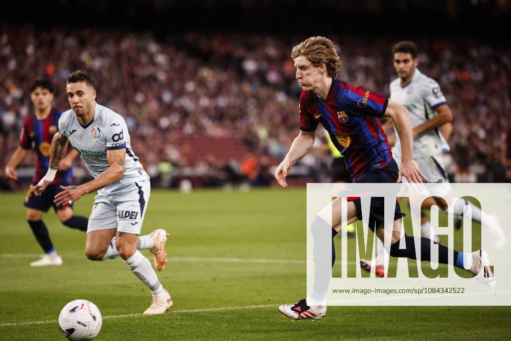 Anthony Gordon of FC Barcelona, Barca in action during the Spanish league, LaLiga EA Sports, football match played between FC Barcelona and Getafe CF at Spotify Camp Nou stadium on October 10, 2026 in Barcelona, Spain. FC Barcelona V Getafe CF - LaLiga EA Sports - ZUMAa181 20261010_zaa_a181_125