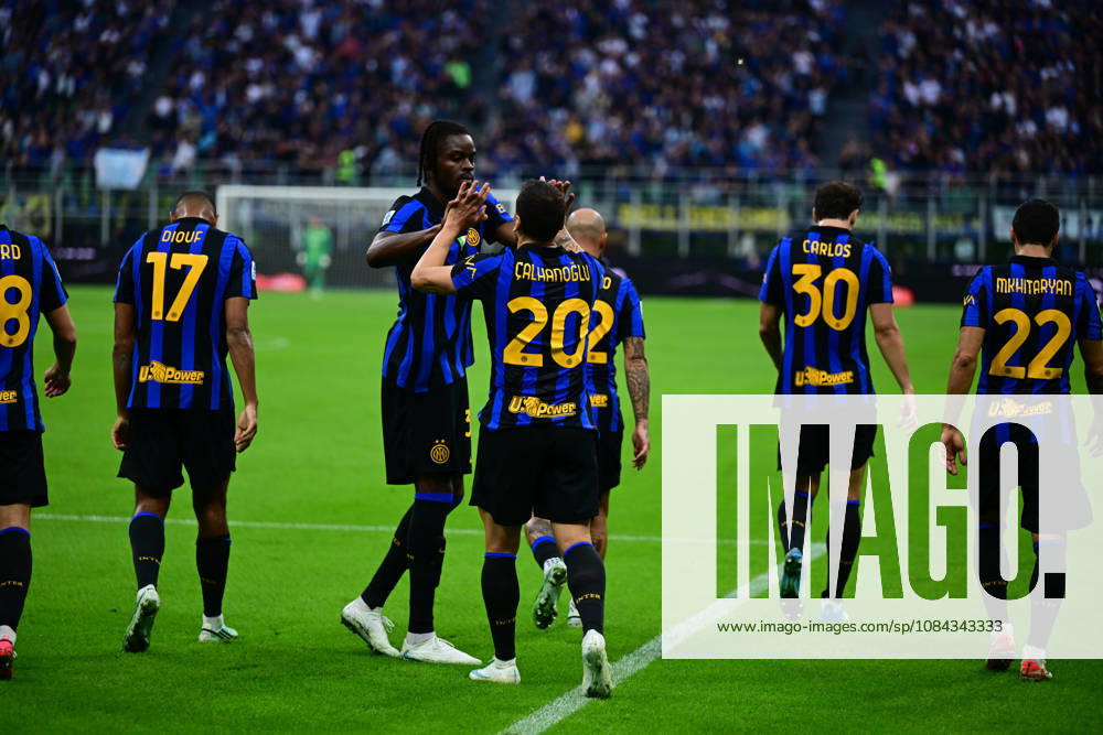 FC Internazionale v Parma Calcio - Serie A 2026 27 Hakan Calhanoglu of Inter Milan celebrates after scoring his team s second goal during a Serie A match between Inter Milan and Parma Calcio at San Siro Stadium in Milan, Italy, on October 10, 2026. Milan Lombardy Italy