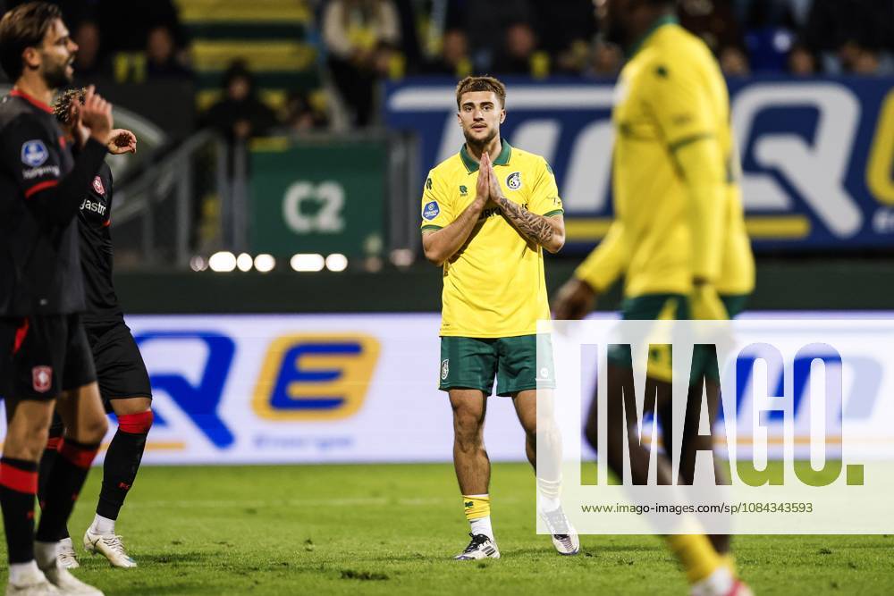 SITTARD - Anthony Descotte of Fortuna Sittard (m) reacts after a missed chance during the Dutch Eredivisie match between Fortuna Sittard and FC Twente at the Fortuna Sittard stadium on October 10, 2026 in Sittard, the Netherlands. IRIS VAN DEN BROEK ANP Eredivisie 2026 27 ANPxSportx IVx 572058867 originalFilename: 572058867