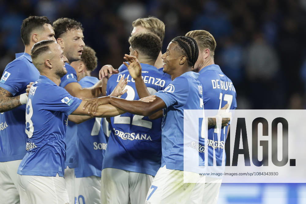 Serie a football match SSC Napoli vs Frosinone Napoli s Belgian midfielder Kevin De Bruyne celebrates after scoring a goal of 1-0 during the Serie A football match between SSC Napoli vs Frosinone at the Diego Armando Maradona Stadium in Naples, southern Italy, on October 10, 2026. _BPH8106