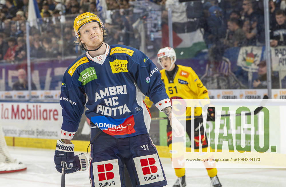 Quinto, Gottardo Arena, NL: HC Ambri-Piotta v SC Bern: Topscorer Roby Jarventie (Ambri) Quinto Gottardo Arena Ticino Switzerland