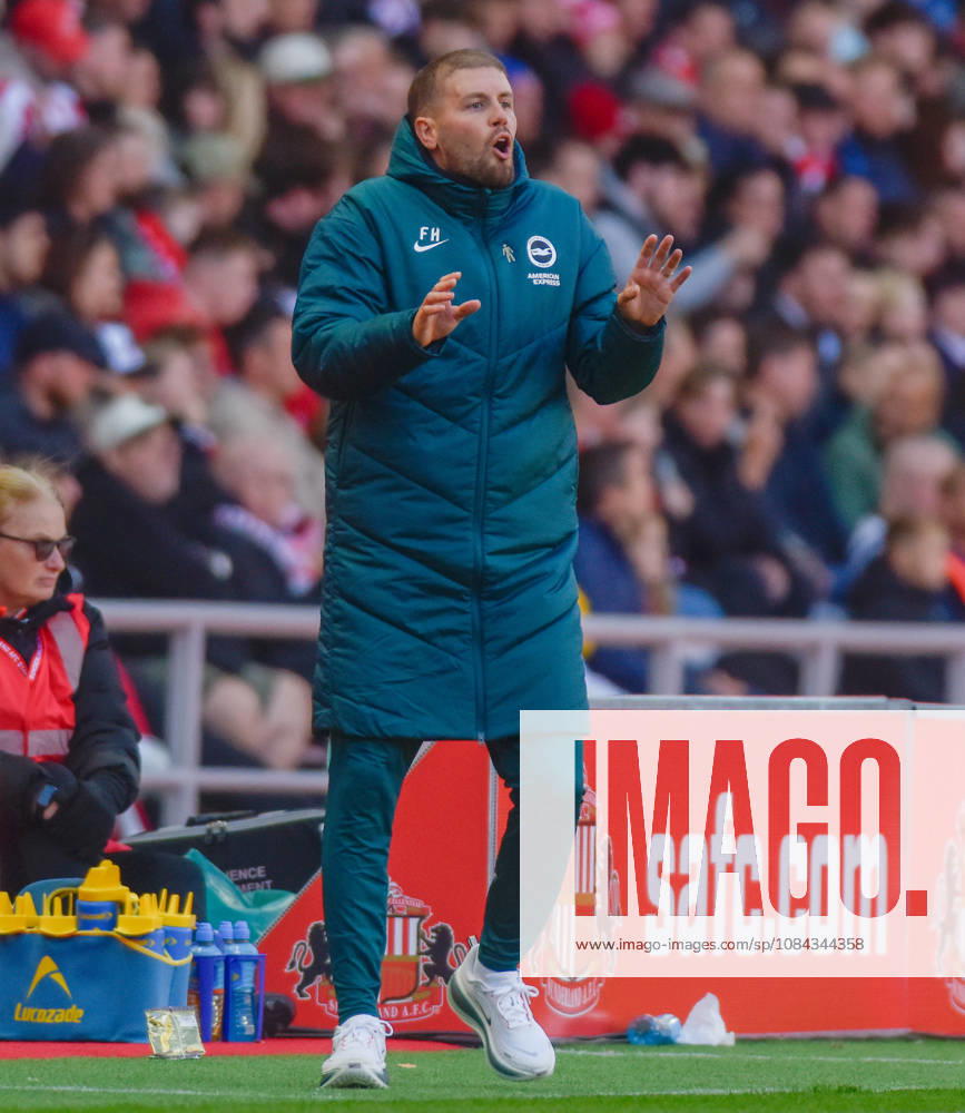 Sunderland v Brighton, Premier League, Football, Stadium Of Light, Sunderland UK - 10 Oct 2026 Fabian Hurzeler manager of Brighton & Hove Albion Football Club Sunderland Stadium Of Light Tyne and Wear UK, UK NEWSPAPERS OUT