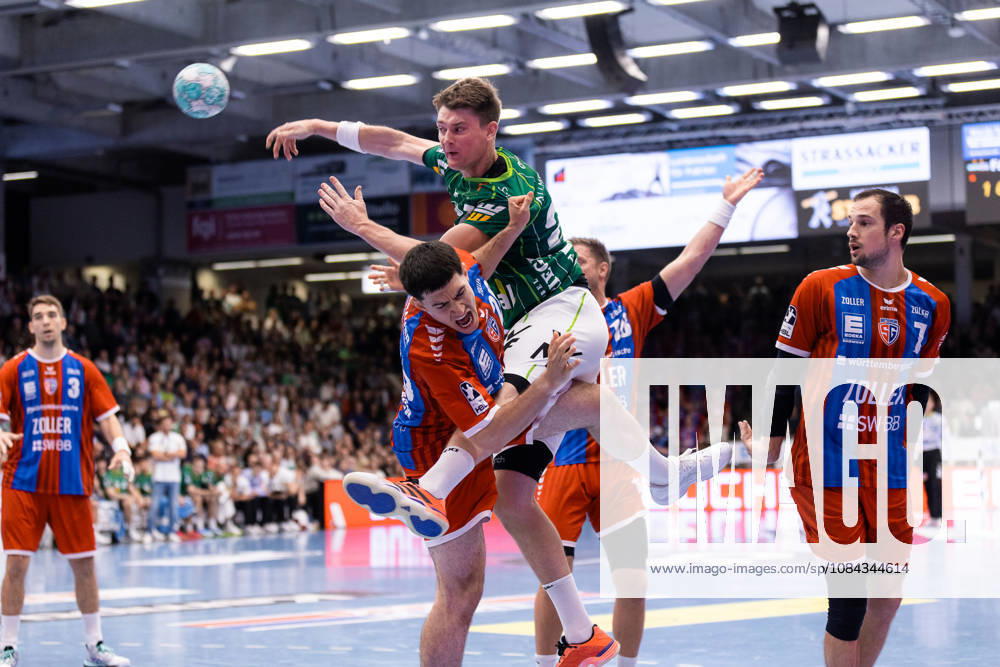 Oskar SUNNEFELDT (FRISCH AUF! Goeppingen, 27) erzielt ein Tor, Aktion, Torwurf GER, FRISCH AUF! Goeppingen vs. SG BBM Bietigheim, Handball, Bundesliga, OPEL HBL, 8. Spieltag, Spielzeit 2026 2027, 10.10.2026, GER, FRISCH AUF! Goeppingen vs. SG BBM Bietigheim, Handball, Bundesliga, OPEL HBL, 8. Spieltag, Spielzeit 2026 2027, 10.10.2026, Goeppingen