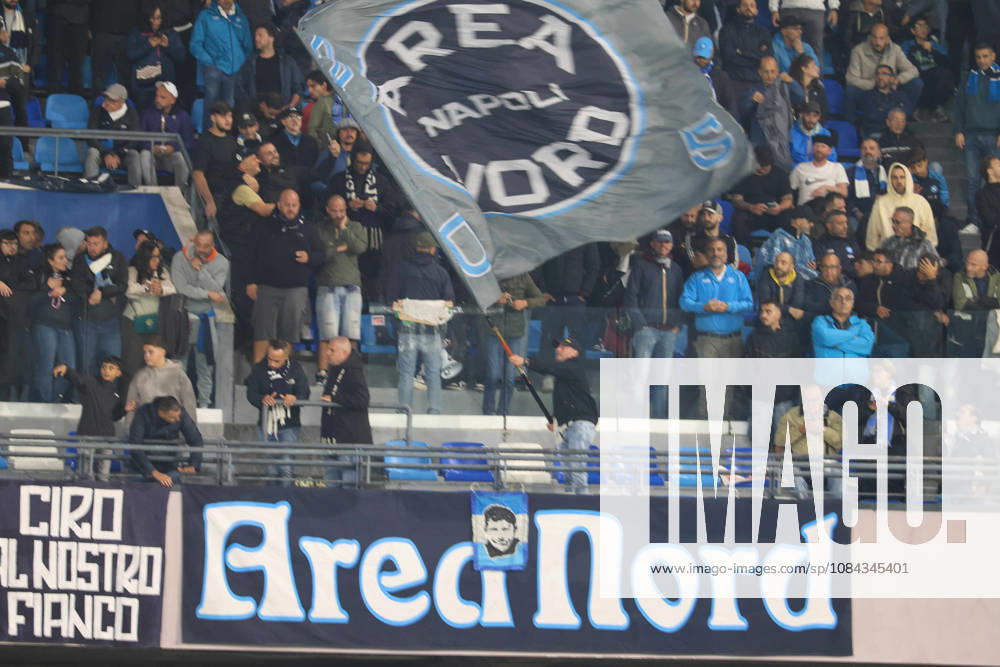 Serie A football match 2026 27 season: Napoli vs. Frosinone Supporters of SSC Napoli during the 2026 27 Serie A match between SSC Napoli and FC Frosinone, played on October 10, 2026, at the Stadio Diego Armando Maradona in Naples NAPOLI stadio Diego Armando Maradona CAMPANIA ITALIA