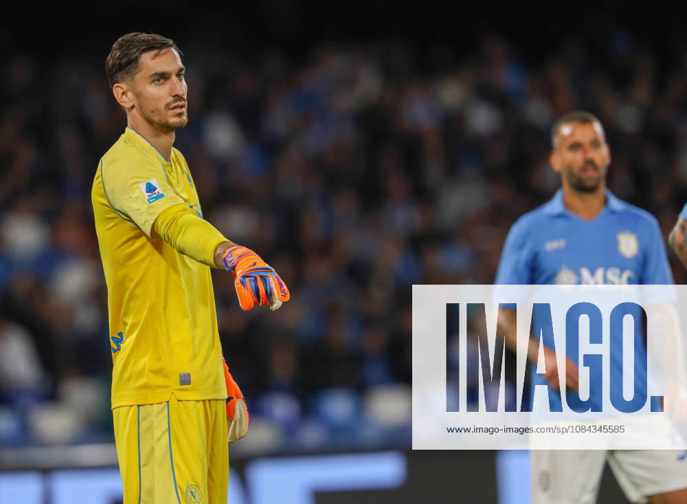 Serie A football match 2026 27 season: Napoli vs. Frosinone Alex Meret of SSC Napoli during the 2026 27 Serie A match between SSC Napoli and FC Frosinone, played on October 10, 2026, at the Stadio Diego Armando Maradona in Naples NAPOLI stadio Diego Armando Maradona CAMPANIA ITALIA