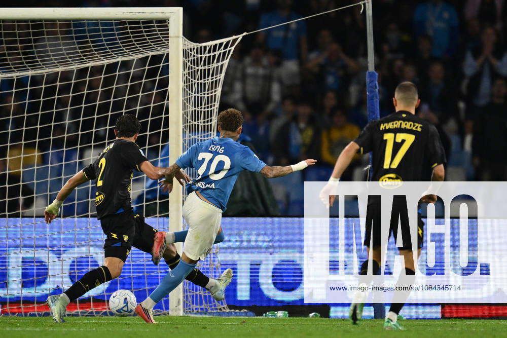Dc Napoli 10 10 2026 - campionato di calcio serie A Napoli-Frosinone foto Domenico Cippitelli Image nella foto: gol Noa Lang