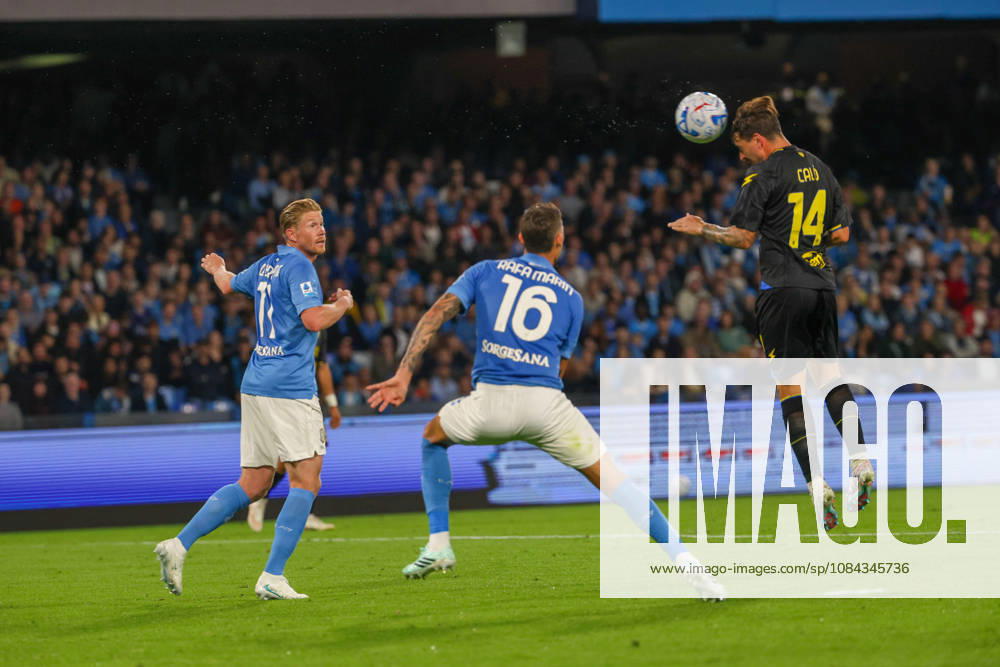 Giacomo Calo² of FC Frosinone during the 2026 27 Serie A match between SSC Napoli and FC Frosinone, played on October 10, 2026, at the Stadio Diego Armando Maradona in Naples Serie A Football Match †2026 27 Season: Napoli Vs. Frosinone - ZUMAs236 20261010_aap_s236_021