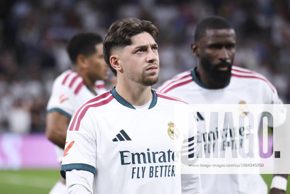 Real Madrid v Villarreal - La Liga EA Sports 2026 27 October 10, 2026, Estadio Santiago Bernabeu, Madrid, Spain: Federico Valverde of Real Madrid sees the fans during La Liga EA Sports match between Real Madrid and Villarreal at Estadio Santiago Bernabeu on October 10, 2026 in Madrid, Spain. Madrid Estadio Santiago Bernabeu Madrid Spain