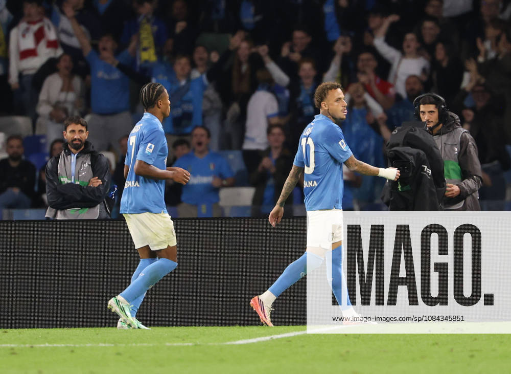 Goal the Noa Lang of SSC Napoli during the 2026 27 Serie A match between SSC Napoli and FC Frosinone, played on October 10, 2026, at the Stadio Diego Armando Maradona in Naples Serie A Football Match †2026 27 Season: Napoli Vs. Frosinone - ZUMAs236 20261010_aap_s236_052
