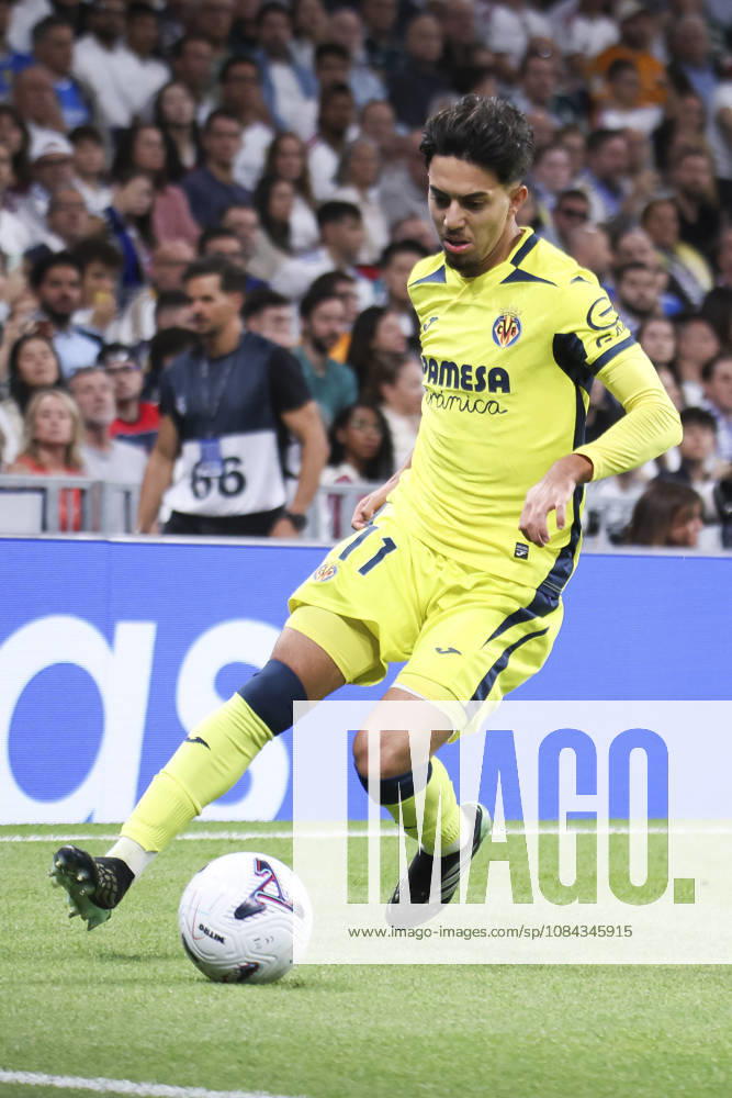 Real Madrid v Villarreal - La Liga EA Sports 2026 27 October 10, 2026, Estadio Santiago Bernabeu, Madrid, Spain: Ilias Akhomach of Villarreal during La Liga EA Sports match between Real Madrid and Villarreal at Estadio Santiago Bernabeu on October 10, 2026 in Madrid, Spain. Madrid Estadio Santiago Bernabeu Madrid Spain