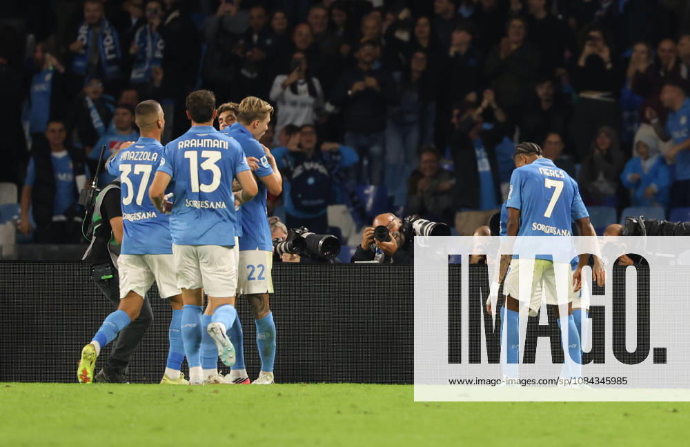 Goal the Noa Lang of SSC Napoli during the 2026 27 Serie A match between SSC Napoli and FC Frosinone, played on October 10, 2026, at the Stadio Diego Armando Maradona in Naples Napoli ITALIA - ZUMAs236 20261010_aap_s236_050