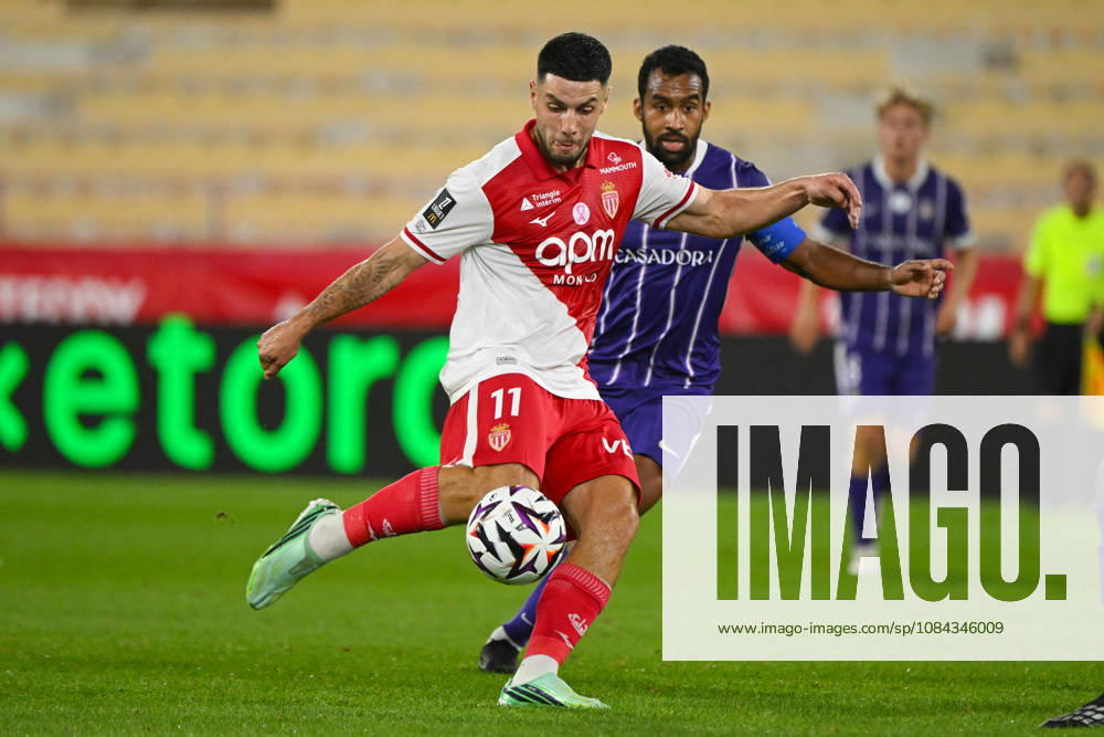 Matthis Abline - Ligue 1 McDonald s match between AS Monaco and Toulouse Football Club on October 10, 2026 at the Louis II Stadium in Monaco.