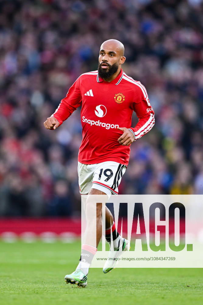 MANCHESTER, ENGLAND, OCT 10: Bryan Mbeumo of Manchester United, ManU looks on during the Premier League match between Manchester United and Tottenham Hotspur at Old Trafford in Manchester, England (Will Palmer Sports Press Photo)