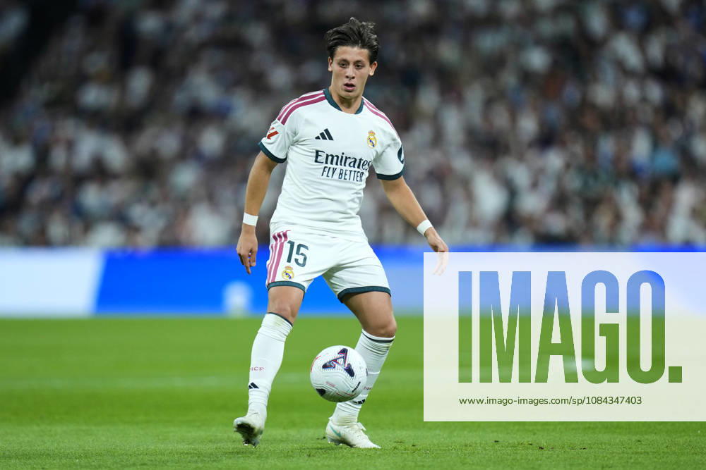 ESP: Real Madrid - Villarreal CF. La Liga EA Sports. Matchday 8. Arda Guler of Real Madrid CF during the La Liga EA Sports match between Real Madrid and Villarreal CF played at Santiago Bernabeu Stadium on 10 Oct 2026 in Madrid, Spain. kpng