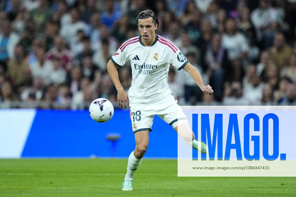 ESP: Real Madrid - Villarreal CF. La Liga EA Sports. Matchday 8. Alvaro Carreras of Real Madrid CF during the La Liga EA Sports match between Real Madrid and Villarreal CF played at Santiago Bernabeu Stadium on 10 Oct 2026 in Madrid, Spain. kpng