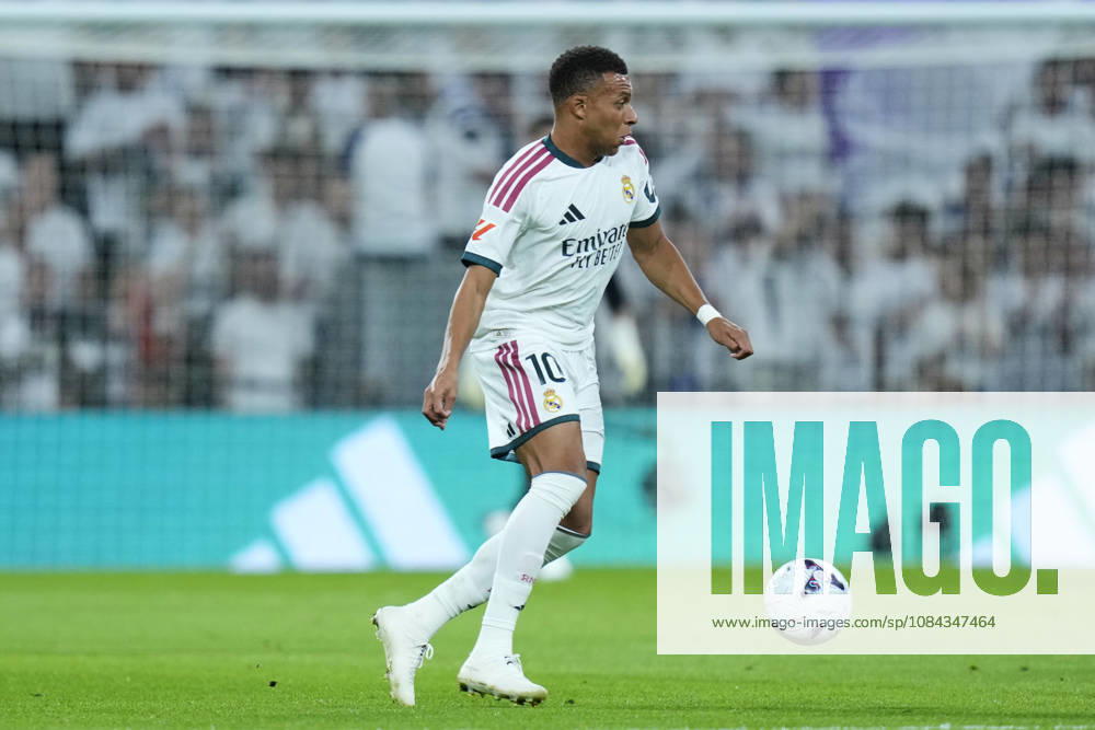 ESP: Real Madrid - Villarreal CF. La Liga EA Sports. Matchday 8. Kylian Mbappe of Real Madrid CF during the La Liga EA Sports match between Real Madrid and Villarreal CF played at Santiago Bernabeu Stadium on 10 Oct 2026 in Madrid, Spain. kpng