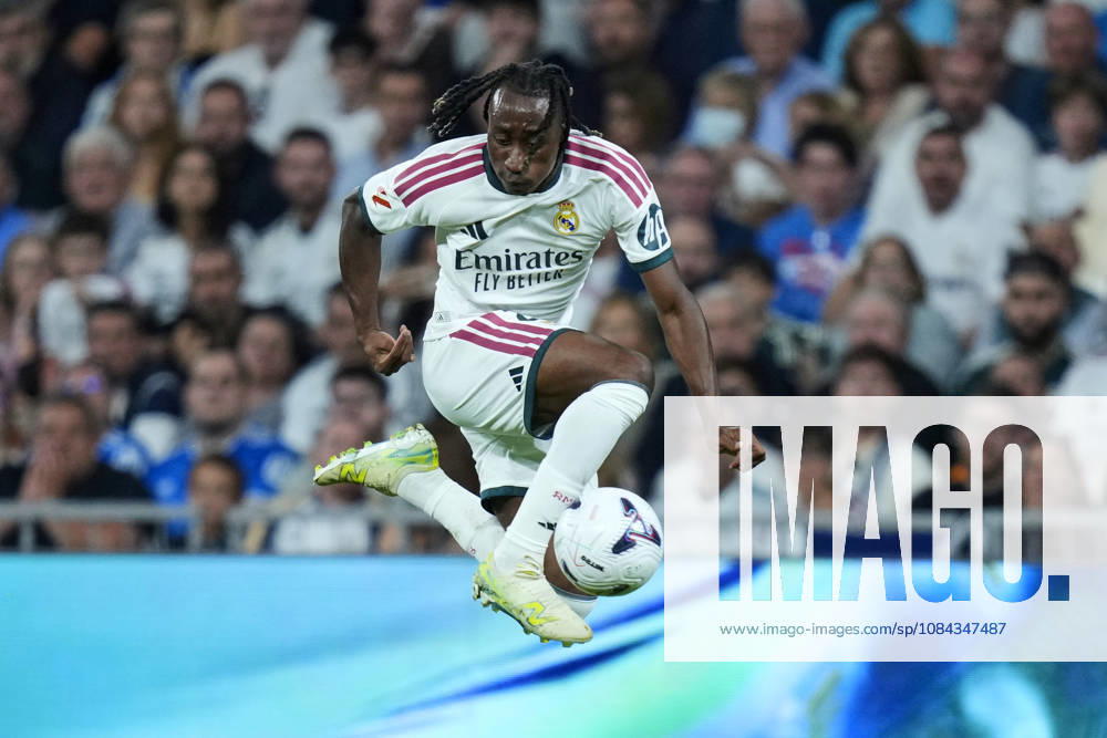 ESP: Real Madrid - Villarreal CF. La Liga EA Sports. Matchday 8. Yan Diomande of Real Madrid CF during the La Liga EA Sports match between Real Madrid and Villarreal CF played at Santiago Bernabeu Stadium on 10 Oct 2026 in Madrid, Spain. kpng