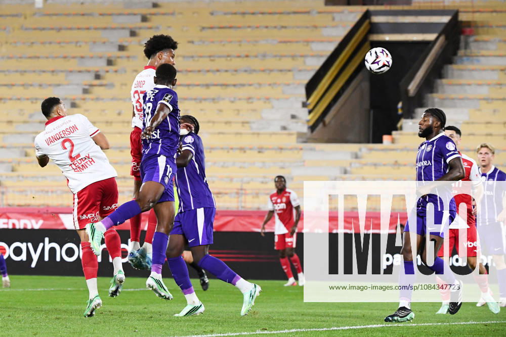 AS Monaco v Toulouse FC - Ligue 1 McDonald s 2026 2027 Edan DIOP of Monaco scores a goal during Ligue 1 McDonald s match between Monaco and Toulouse at Stade Louis II on October 10, 2026 in Monaco, Monaco. Monaco Monaco