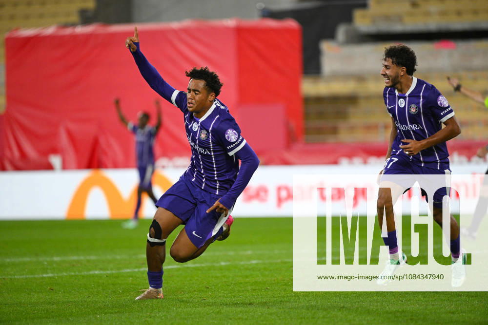 Joy Toulouse FC - Goal Sion Oppong - Ligue 1 McDonald s match between AS Monaco and Toulouse Football Club on October 10, 2026 at the Louis II Stadium in Monaco.