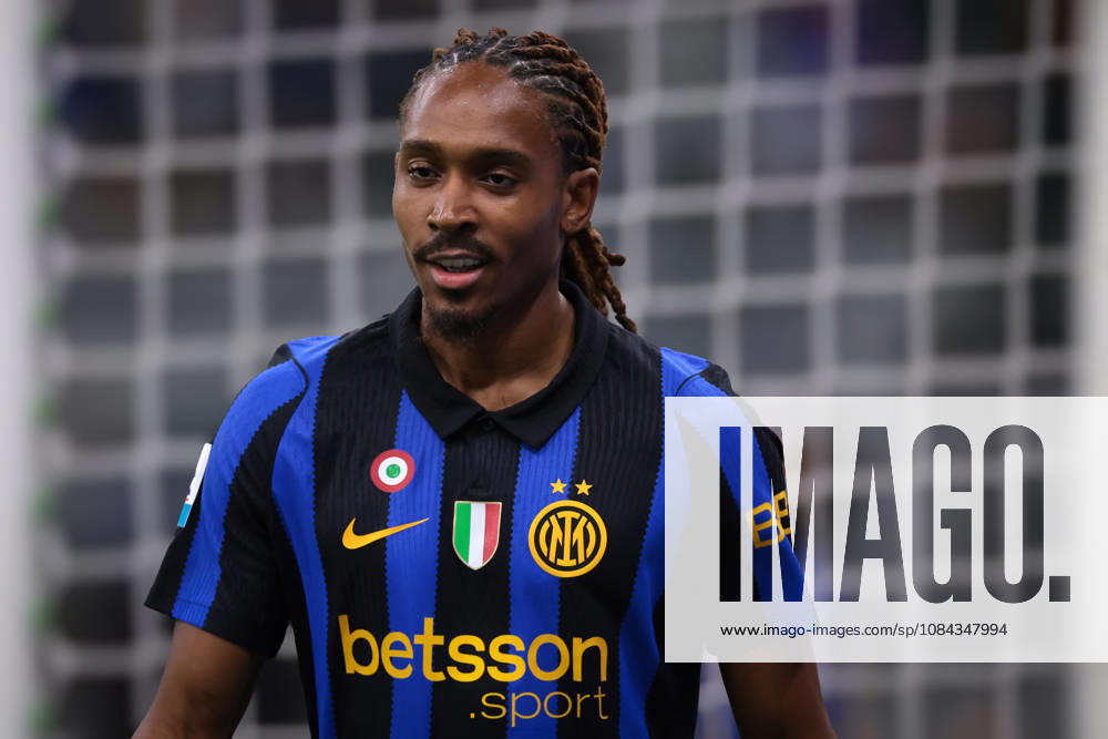 FC Internazionale v Parma Calcio 1913 - Serie A - Season 2026-2027 Milan, Italy, 10th October 2026. Djed Spence of FC Internazionale reacts during the FC Internazionale vs Parma Calcio 1913 Serie A match at Giuseppe Meazza, Milan. Picture credit should read: Jonathan Moscrop Milan Stadio Giuseppe Meazza Italy