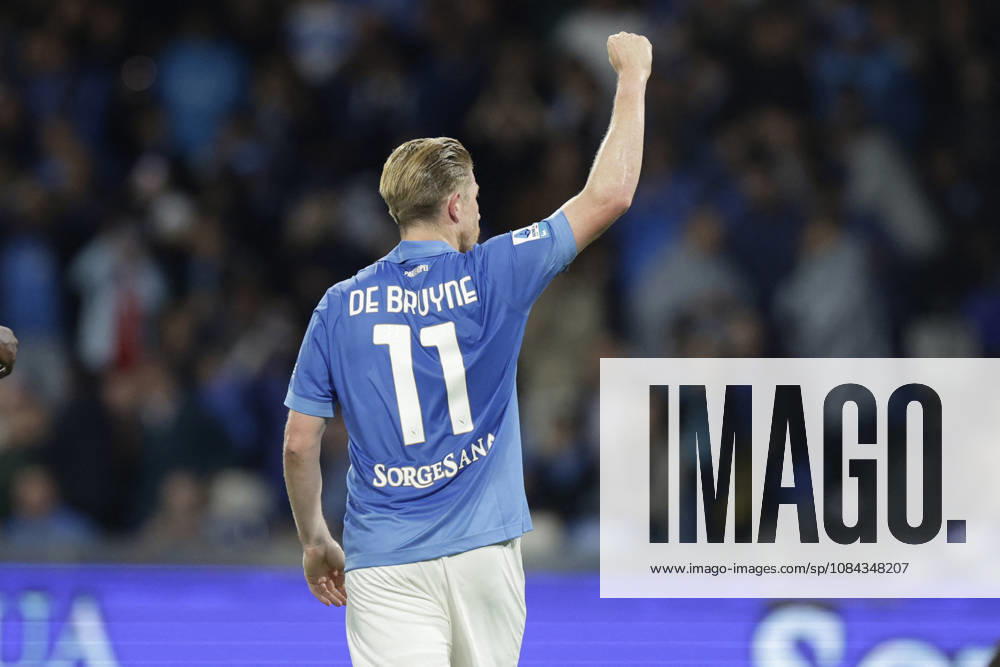 SOCCER - Serie A - SSC Napoli vs. Frosinone Calcio Photo by IPA ABACAPRESS.COM89517630 - Napoli s Belgian midfielder Kevin De Bruyne celebrates after scoring the goal that made the score 1-0 during the Serie A soccer match between SSC Napoli and Frosinone at the Diego Armando Maradona Stadium in Naples, southern Italy, on October 10, 2026. Naples Italy