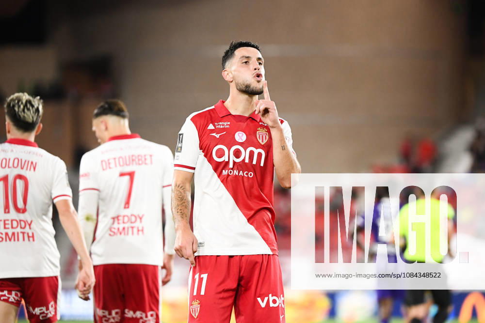 AS Monaco v Toulouse FC - Ligue 1 McDonald s 2026 2027 Matthis ABLINE of Monaco celebrate after scores during Ligue 1 McDonald s match between Monaco and Toulouse at Stade Louis II on October 10, 2026 in Monaco, Monaco. Monaco Monaco
