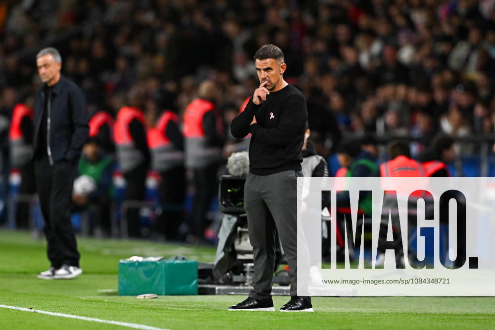 Paris Saint-Germain v Le Mans FC - Ligue 1 McDonald s 2026 2027 Luis ENRIQUE head Coach of Paris Saint-Germain and Patrick VIDEIRA coach of Le Mans FC during Ligue 1 McDonald s match between Paris and Le Mans at Parc des Princes on October 10, 2026 in Paris, France. Paris France