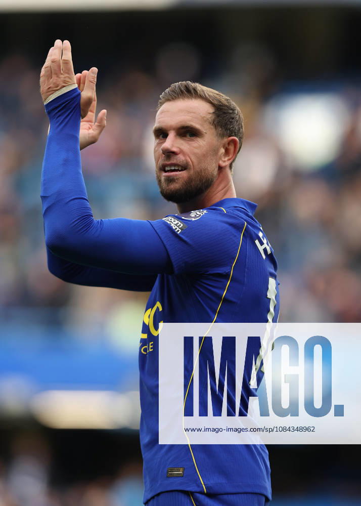 10th October 2026; Stamford Bridge, London, England; Premier League Football, Chelsea versus Bournemouth; Jordan Henderson of Chelsea applauding the Chelsea fans after the match JohnxPatrickxFletcher