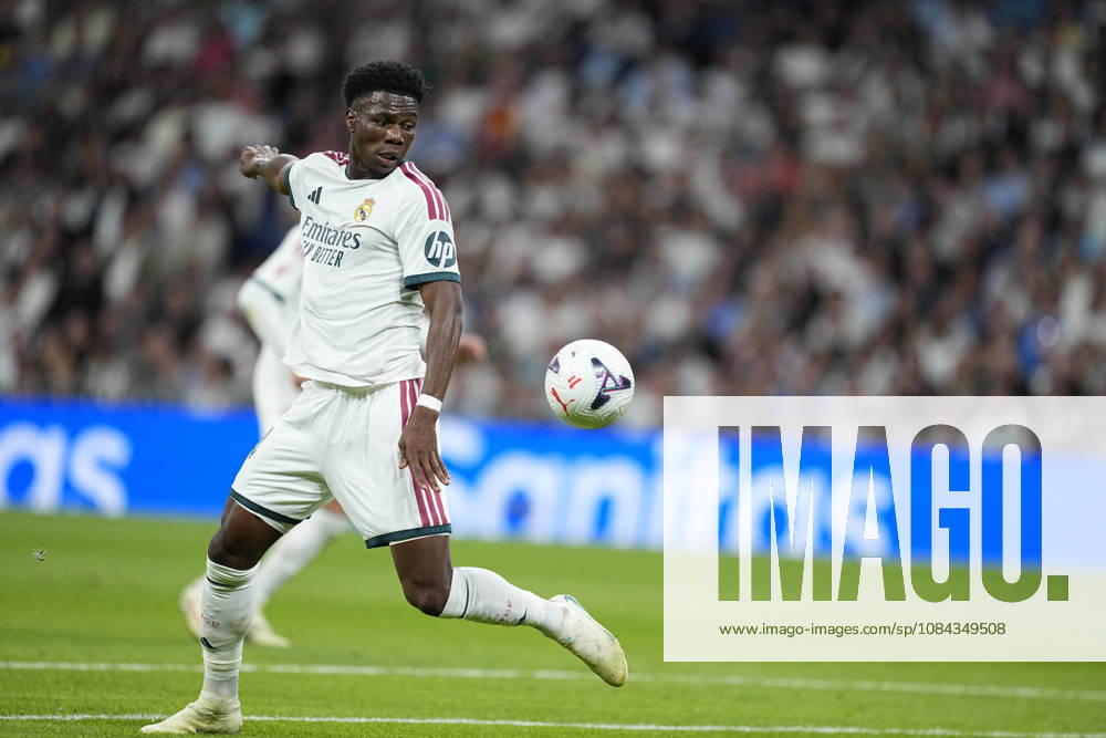 Aurelien Tchouameni of Real Madrid CF in action during the Spanish League, LaLiga EA Sports, football match between Real Madrid and Villarreal CF at Bernabeu stadium on October 10, 2026, in Madrid, Spain. Real Madrid V Villarreal CF - LaLiga EA Sports - ZUMAa181 20261010_zaa_a181_187
