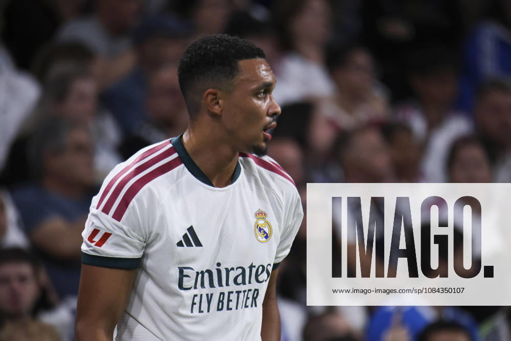 Real Madrid v Villarreal - La Liga EA Sports 2026 27 October 10, 2026, Estadio Santiago Bernabeu, Madrid, Spain: Trent Alexander Arnold of Real Madrid during La Liga EA Sports match between Real Madrid and Villarreal at Estadio Santiago Bernabeu on October 10, 2026 in Madrid, Spain. Madrid Estadio Santiago Bernabeu Madrid Spain