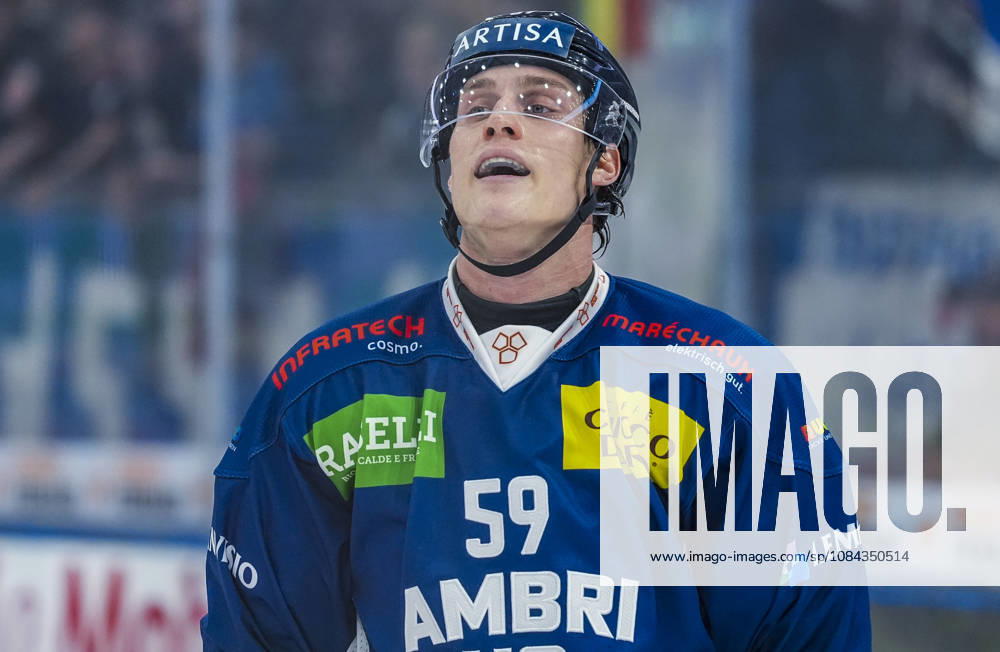 Quinto, Gottardo Arena, NL: HC Ambri-Piotta v SC Bern: 59 Dario Wuthrich (Ambri) Quinto Gottardo Arena Ticino Switzerland