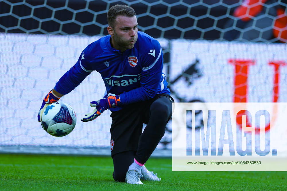 FC Zürich gegen FC Thun Brack Super League 10. Oktober 2026 Niklas Steffen (1, FC Thun) beim Warm-Up des Fussballspiels der Brack Super League, FC Zürich gegen FC Thun, 10. Oktober 2026, Stadion Letzigrund, Zürich, Schweiz. Zürich Stadion Letzigrund Zürich Schweiz