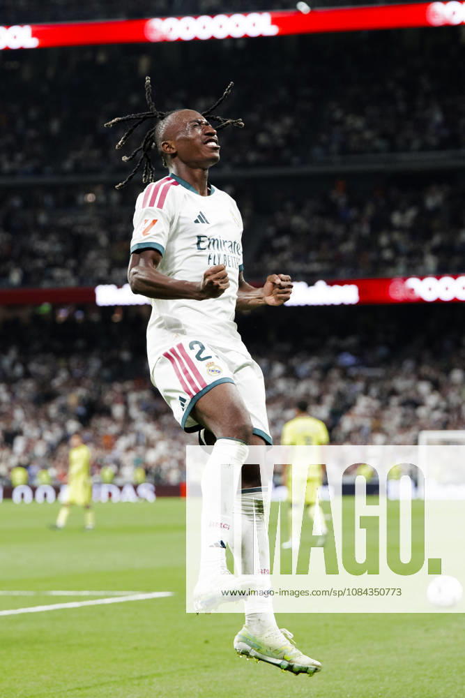 LA LIGA EA Sports - Real Madrid vs Villarreal MADRID, SPAIN - October 10:Yan Diomande of Real Madrid celebrates a goal during the La Liga 2026 27 match between Real Madrid and Villarreal at Santiago Bernabeu Stadium. (Photo by Guille Martinez f22photo) Madrid Santiago Bernabeu Stadium Spain