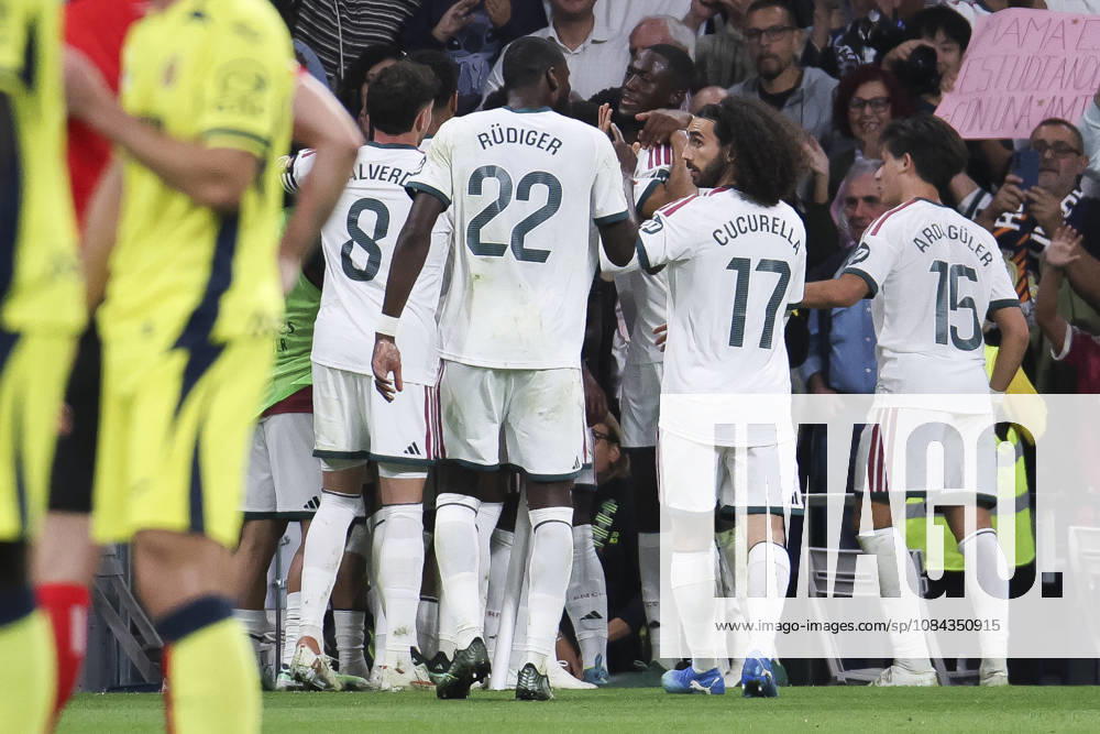 Real Madrid v Villarreal - La Liga EA Sports 2026 27 October 10, 2026, Estadio Santiago Bernabeu, Madrid, Spain: Yan Diomande of Real Madrid celebrates his goal during La Liga EA Sports match between Real Madrid and Villarreal at Estadio Santiago Bernabeu on October 10, 2026 in Madrid, Spain. Madrid Estadio Santiago Bernabeu Madrid Spain
