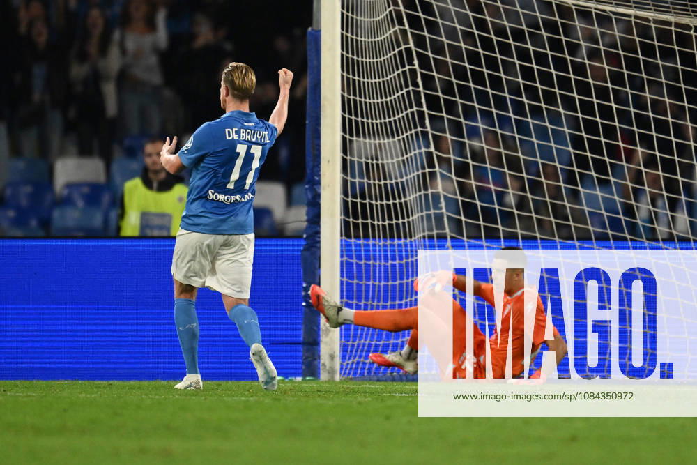 10th October 2026; Stadio Diego Armando Maradona, Naples, Italy; Italian Serie A Football, Napoli versus Frosinone; Kevin De Bruyne of Napoli celebrates after scoring the penalty for 1-0 DomenicoxCippitelli