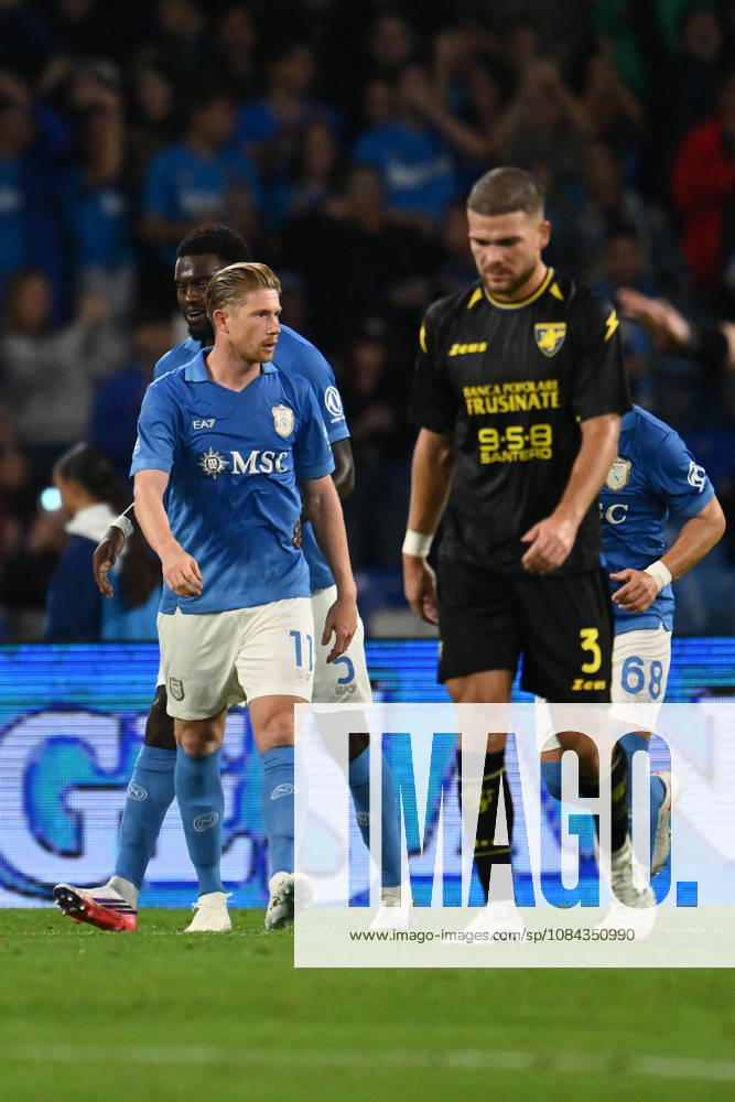 10th October 2026; Stadio Diego Armando Maradona, Naples, Italy; Italian Serie A Football, Napoli versus Frosinone; Kevin De Bruyne of Napoli celebrates after scoring the goal of 1-0 DomenicoxCippitelli