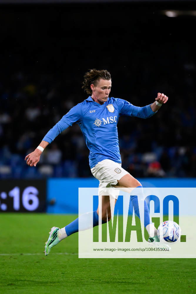Scott McTominay of SSC Napoli in action during the Serie A 2026 2027 football match between SSC Napoli and Frosinone Calcio at Diego Armando Maradona stadium in Naples (Italy), October 10, 2026. AndreaxStaccioli
