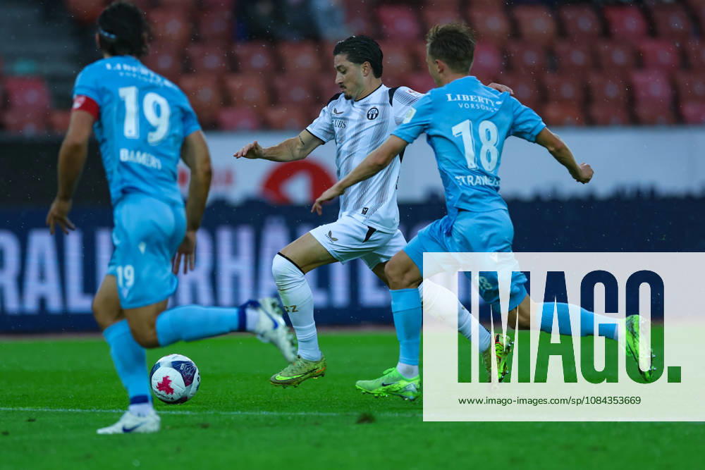 FC Zürich gegen FC Thun Brack Super League 10. Oktober 2026 Kevin Spadanuda (17, FC Zürich) während des Fussballspiels der Brack Super League, FC Zürich gegen FC Thun, 10. Oktober 2026, Stadion Letzigrund, Zürich, Schweiz. Zürich Stadion Letzigrund Zürich Schweiz
